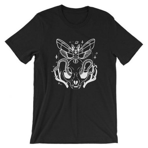 Cat Skull Head Snake T-Shirt ZK01