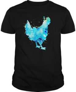 Chicken Watercolor T Shirt ZK01