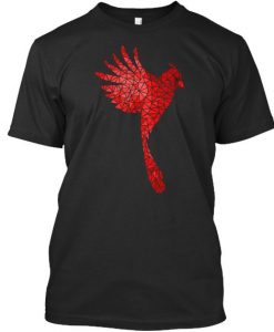 Cool Red Bird Tshirt ZK01