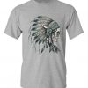 Indian Headdress Skull T-Shirt ZK01