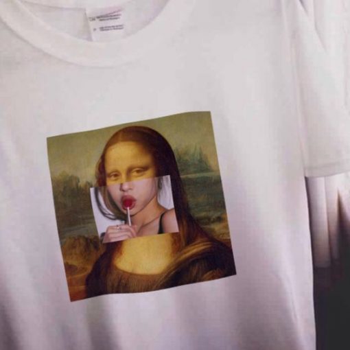 Mona Lisa Lolipop T-shirt KH01