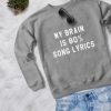 My Brain is 80% Sweatshirt LP01