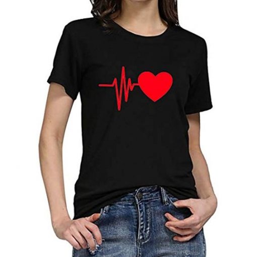 TTLOVE Frauen Mädchen Druck T-Shirt KH01