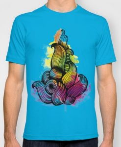 Watercolor Fire T-shirt ZK01