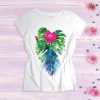 Watercolor Leaf Tshirt ZK01