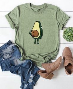 Avocado Print Cuffed Tee T-shirt FD01
