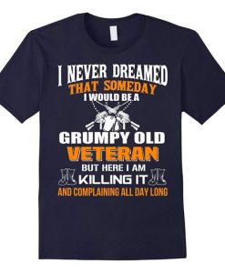 BeeTee Grumpy Old Veteran T-Shirt DS01