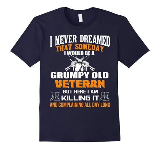 BeeTee Grumpy Old Veteran T-Shirt DS01