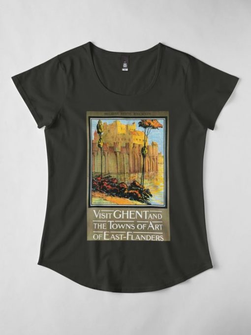 Belgium Travel Poster T-Shirt AD01