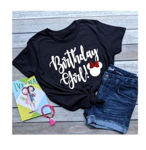 Birthday Girl Minnie Mouse T-Shirt EL01