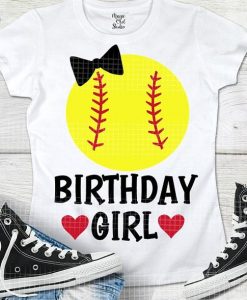 Birthday Girl Softball T-Shirt EL01