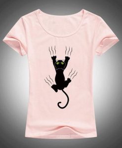 Black Cat T shirt FD01