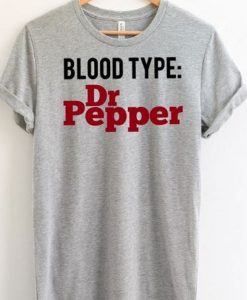 Blood Type Dr Pepper T-shirt ZK01