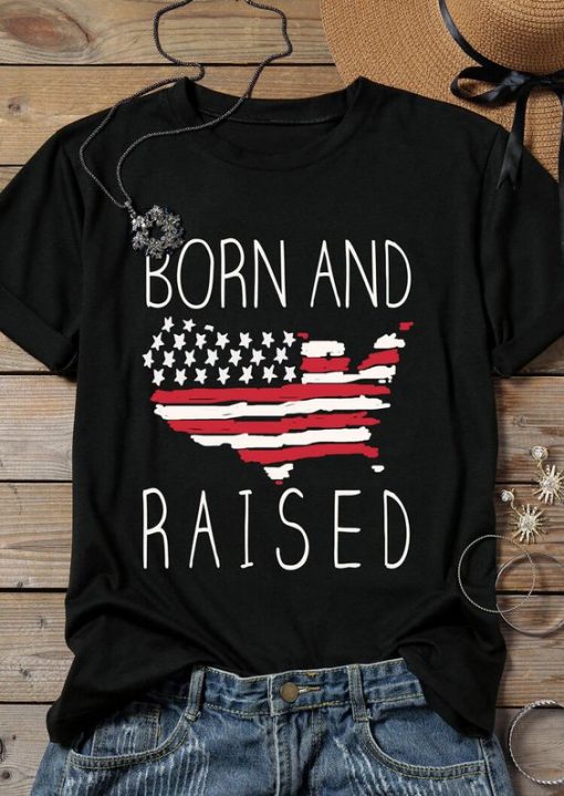 Born And Raised American T-Shirt SR01