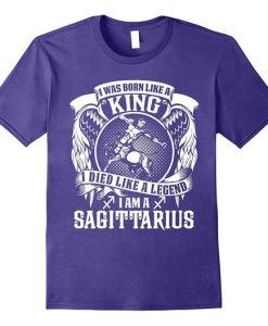 Born Like A King Sagittarius T-Shirt EL01