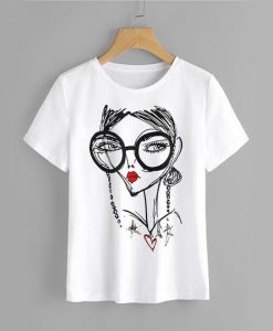 Cartoon Print T-shirt FD01