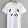 Cat Print Tee T-shirt FD01