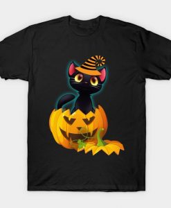 Cats Pumpkin Cute Gifts T-shirt ZK01