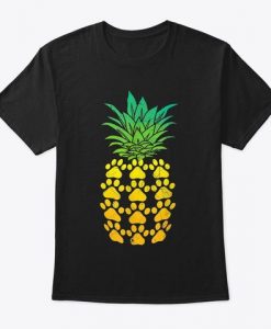 Dog Paw Pineapple T Shirt SR01