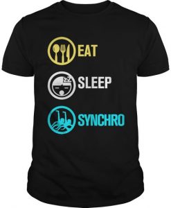 Eat Sleep Synchro Synchronized T-shirt DV01