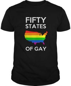 Fifty States Of Gay T-shirt FD01