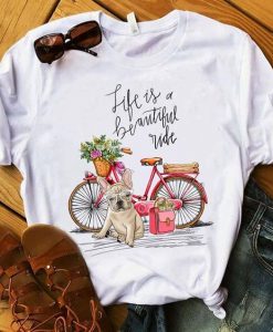 French bulldog Bike T-shirt FD01