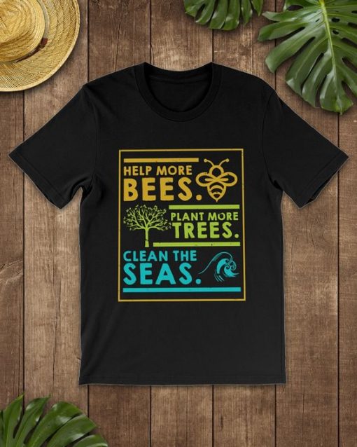 Help More Bees T-shirt ZK01