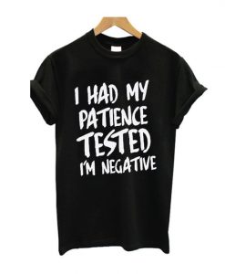 I'm Negative Black T-shirt ZK01