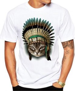 Indian Chief Cat Men’s T-Shirt FD01