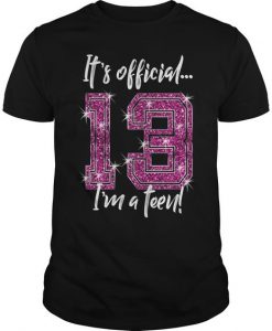 Its Official 13th Birthday T-Shirt EL01