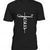 Jesus Black T-shirt ZK01