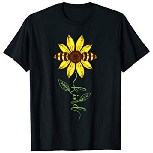 Kind Bee Sunflower T-shirt ZK01