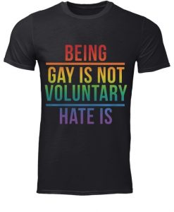 LGBT Being gay is not voluntary T-shirt FD01