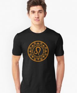 Leo Zodiac Circle Lion T-Shirt EL01