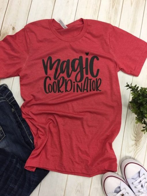 Magic Coordinator Maroon T-shirt ZK01