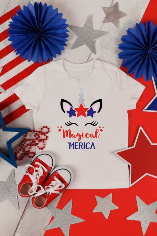 Magical 'Merica Unicorn T-Shirt SR01