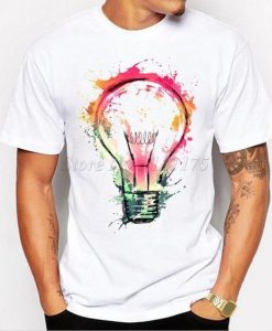 Painted Bulb Men's T shirt DS01