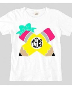 Pencil Monogram T-Shirt SR01