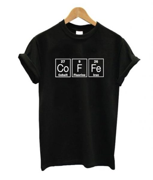 Periodic Table Barista T-Shirt AD01