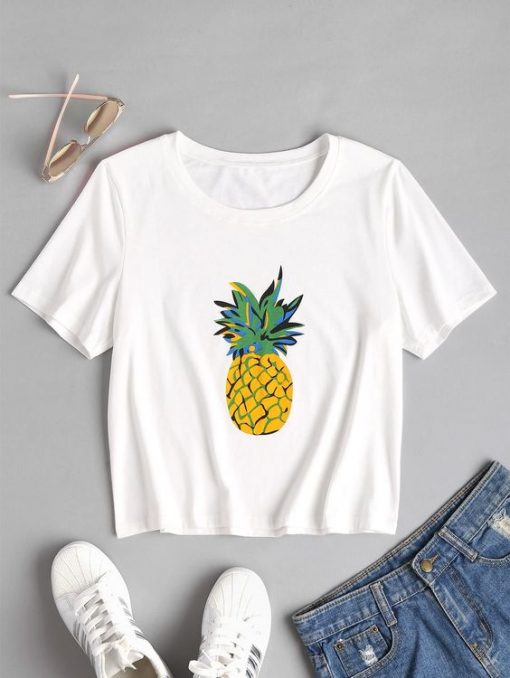 Pineapple Graphic Tee T-Shirt SR01