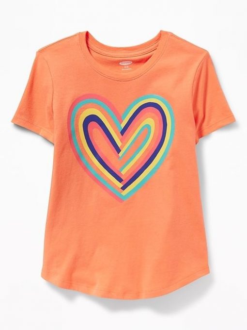 Rainbow Hearts T-shirt ZK01