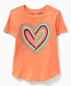 Rainbow Hearts T-shirt ZK01