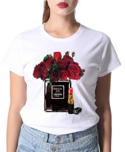 Red Rose Perfume T Shirt FD01Red Rose Perfume T Shirt FD01