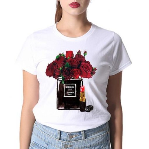 Red Rose Perfume T Shirt FD01Red Rose Perfume T Shirt FD01