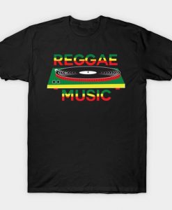 Reggae Music Turntable T-Shirt EL01