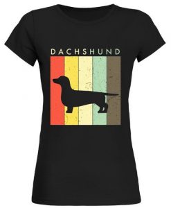 Retro Vintage Dachshund Tshirt SR01