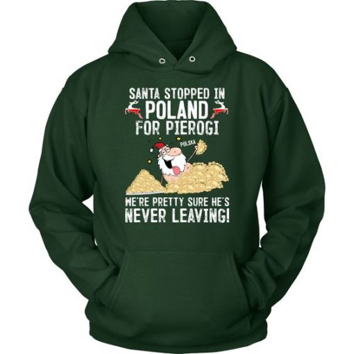 Santa stopped in Poland Hoodie AV01