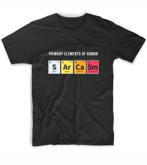 Sarcasm Periodic T-shirt ZK01