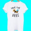 Save Bees White T-shirt ZK01