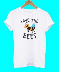 Save Bees White T-shirt ZK01